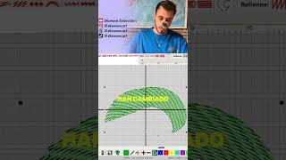 Como digitalizar efectos curvos en Wilcom #wilcomdigitizing #embroiderytutorial