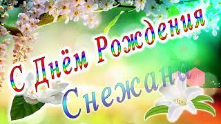 С Днём Рождения Снежана