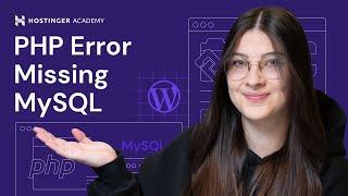 Fix "Your PHP Installation Appears to Be Missing the MySQL Extension Which is Required by WordPress"