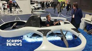 Flying vehicle on display at CES in Las Vegas