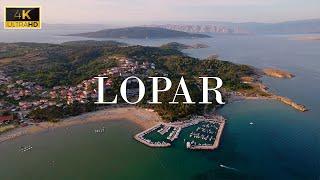 Beaches of Lopar at Sunset Drone Footage 4K  Rab Island, Croatia - Ambient Cinematic Music Video