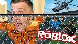 ПОБЕГ ИЗ ТЮРЬМЫ в ROBLOX Jailbreak и ОГРАБЛЕНИЕ БАНКА приключение мультяшного героя как майнкрафт