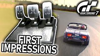 Thrustmaster T-LCM Load Cell Pedals First Impressions On Gran Turismo 7 (From a Logitech G29)