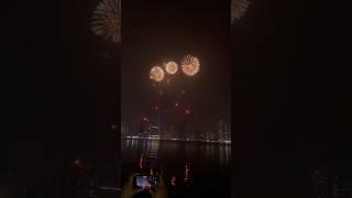 New year fireworks in Dubai  #newyear2025 #dubai #sharjah @ajvinulagam