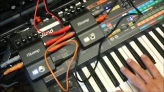 DigiTech iStomp Quick Demo with Synthesizer and Drum Machine