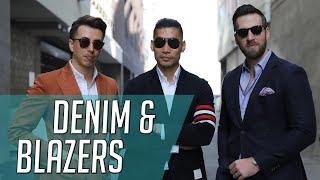 3 Ways To Style: Denim and Blazers || Gent's Lounge 2020