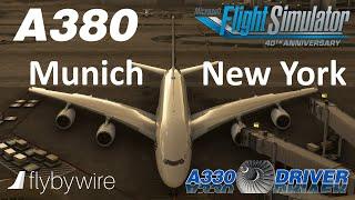 Airbus A380 | Munich - New York JFK | Real Airbus Pilot