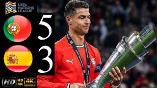 Cristiano Ronaldo Goal  Spain vs Portugal 2-2 | HIGHLIGHTS | UEFA Nations League Final 2025