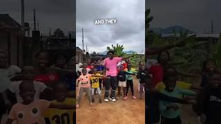 When create your own happiness by doing what you love . Beautiful dance by these African children 