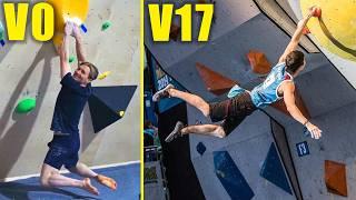 Easiest to Hardest Dynos in Rock Climbing