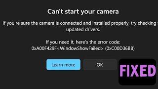 How to Fix Error With Camera: Requested Device Not Found On Windows 11