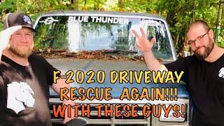 FORD F250 4X4 Driveway Rescue…. Again! With Iron Horse Garage!