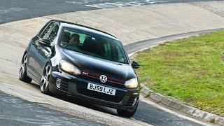 My GOLF GTI on the NÜRBURGRING RACE TRACK, Pov video of my lap.