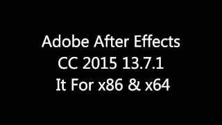 Adobe After Effects CC 2015 X86 & X64 Download