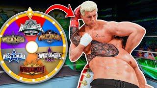 Spin The Wheel = Play The WrestleMania Main Event!