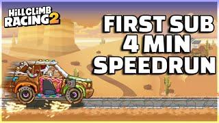 The FIRST EVER Sub 4:00min Desert Speedrun! - Hill Climb Racing 2