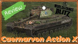 Caernarvon Action X | Review | how to play  WOTBLITZ  WOTB  world of tanks blitz