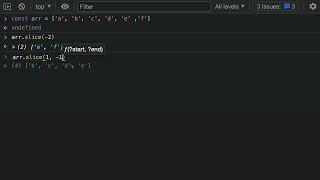 JavaScript Tips — Slicing arrays using negative indices