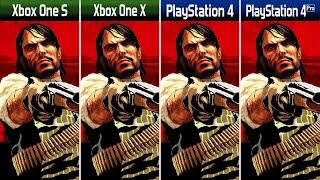 Red Dead Redemption - Xbox One S/X vs PlayStation 4 /Pro -  Graphics & FPS & Power Comparison