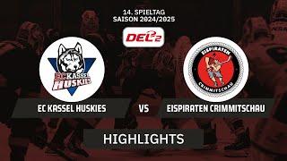 DEL2: EC Kassel Huskies vs. Eispiraten Crimmitschau | Highlights - 14.Spieltag | SDTV Eishockey