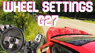 UPDATED MARCH 2023 WHEEL SETTINGS  //Asseto Corsa G27