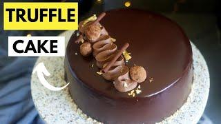 Eggless Dutch Truffle Cake | Difference between Chocolate Ganache Cake and Truffle Cake