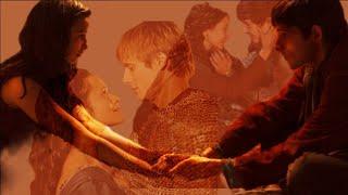 Merlin : Merlin & Freya/Arthur & Gwen/Mordred & Kara