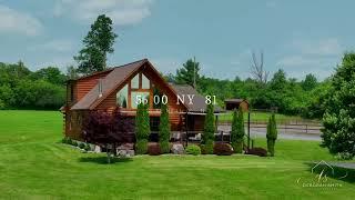 Tour This Luxury Log Home & Horse Property | 5600 NY-81 Greenville, NY