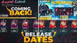 Next Amazing Rebate Pubg Event - Next Purchase Gift Event - A10 Bonus Pass Release Date? |PUBGM