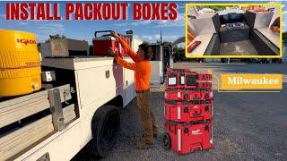 How to install PACKOUT tool box on your truck | Milwaukee PACKOUT setup | tool box | DIY |