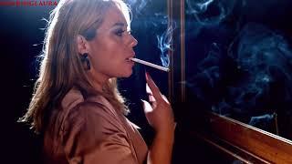 Smoking all white 120s cigarettes in front of the mirror