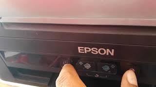 طريقة عمل فورمات او تنظيف رؤوس الحبر للطابعة ايبسون بدون حاسوب Epson