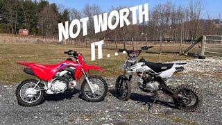 Ssr125 Pit Bike vs Honda Crf110- An Honest Comparison, what should you buy?