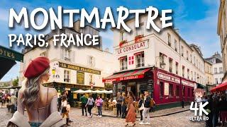 Charming PARIS MONTMARTRE, France 4K Travel Walk