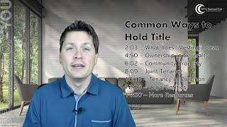 The 5 Most Common Ways to Hold Title [Explained]