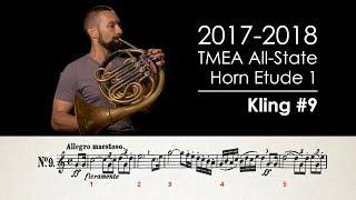 2017-2018 TMEA All State Horn Etude 1 - Kling No. 9