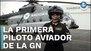 De Huauchinango a los cielos: la historia de la primer piloto de élite de la Guardia Nacional
