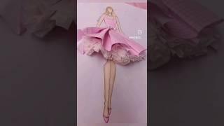 Barbie Gingham dress illustration #shortvideo #shorts #viralshorts #barbie #margotrobbie #ad #asmr