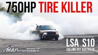 750hp Tire Killer | Massive Burnout from LS Swapped S10