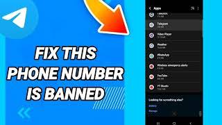 How to fix this phone number is banned On Telegram