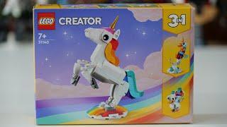 LEGO Creator 31140 Magical Unicorn - LEGO Speed Build Review