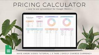 Pricing Calculator Spreadsheet