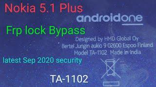 NOKIA 5.1 NOKIA TA 1102 GOOGLE ACCOUNT BYPASS ||Sep2020