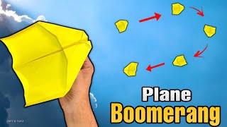 This Boomerang Plane Actually Works  |  how to make boomerang airplane | boomerang paper plane