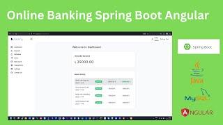 Online Banking Spring Boot Angular Project with Source Code