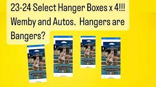 2023-2024 Select Hanger Boxes x 4. Hangers Are Bangers! Wemby! Autos!