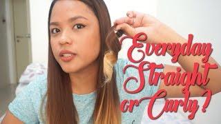 How To : Easy Everyday Straight and Curly Hair