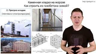 Как строить из газобетона зимой?