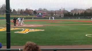 Kumar Nambiar pitching at Navy on March 13, 2016