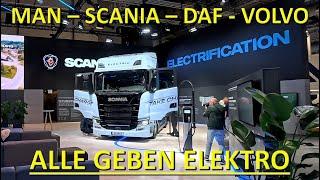 Voll ELEKTRO: MAN, Scania, DAF und VOLVO auf der IAA 2024!